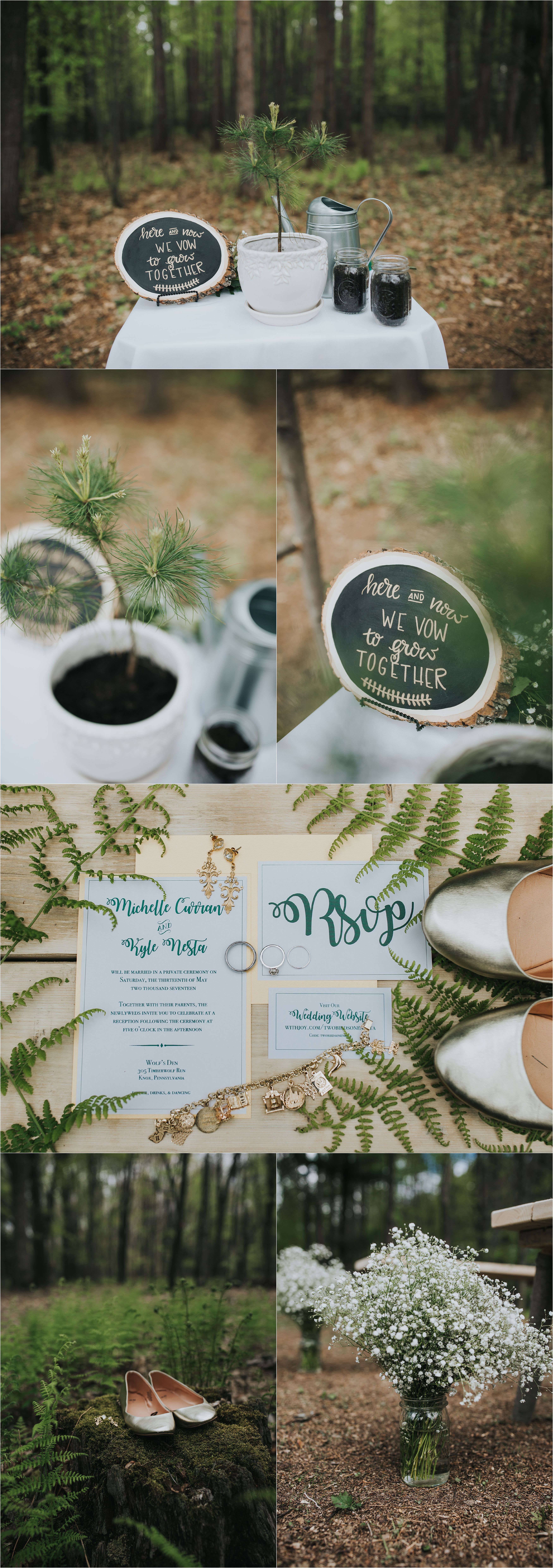 rustic-details-in-woods-at-backyard-wedding