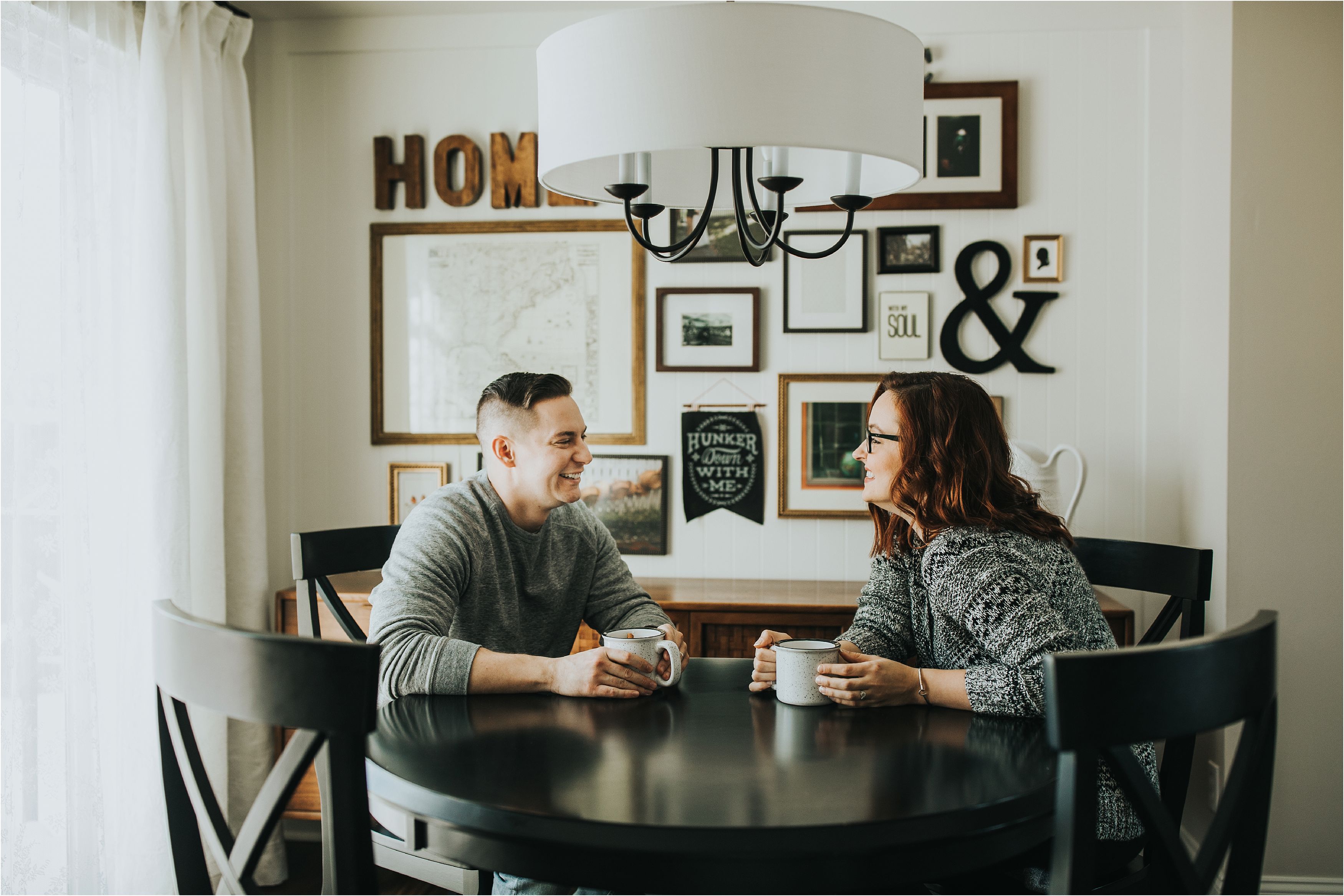 pittsburgh couples in home lifestyle session making coffee