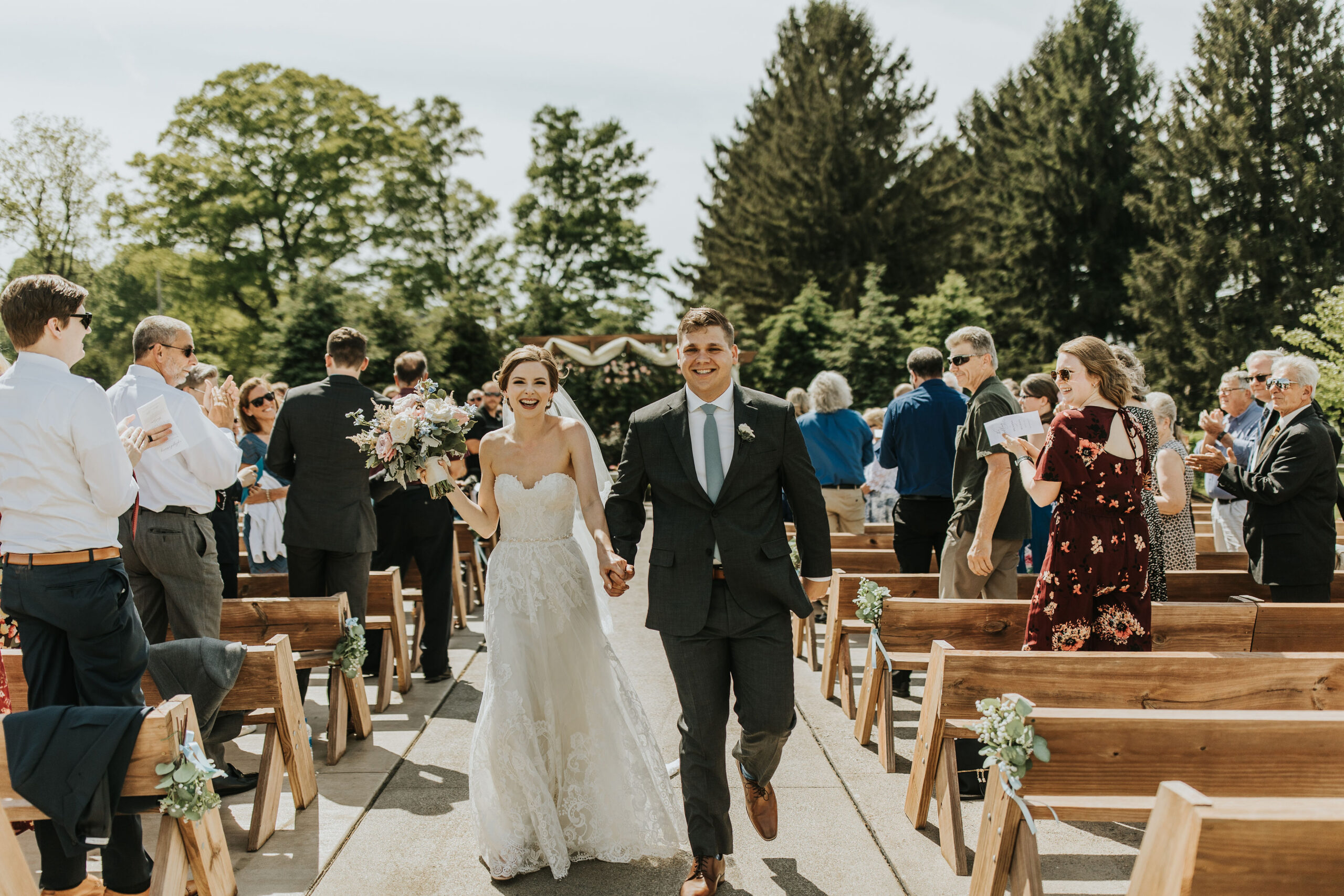 Spring Wedding Photos at Irons Mill Farmstead in New Wilmington, PA